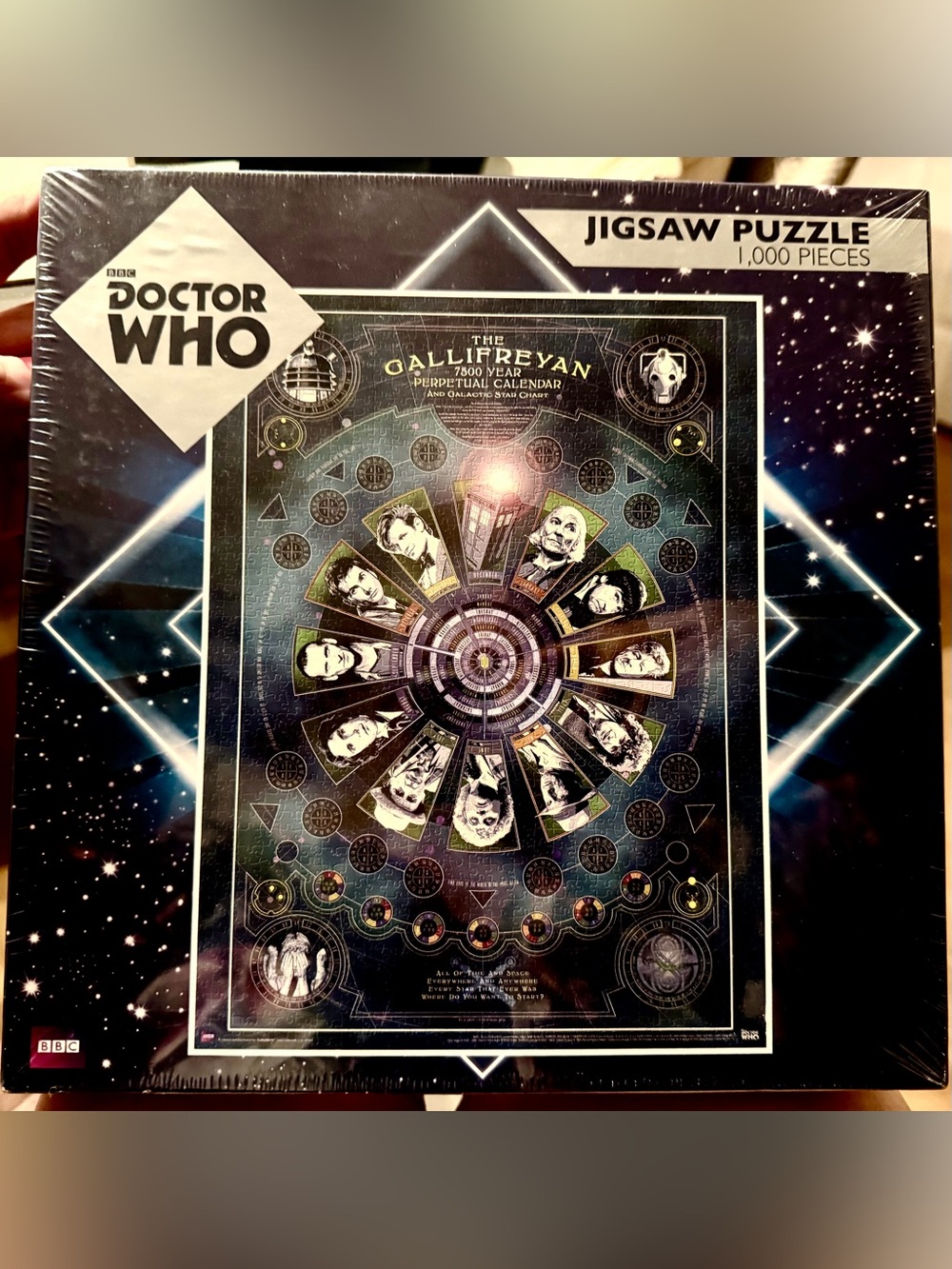 NEW Doctor Who Gallifreyan Perpetual Calendar 1,000-Piece Puzzle.